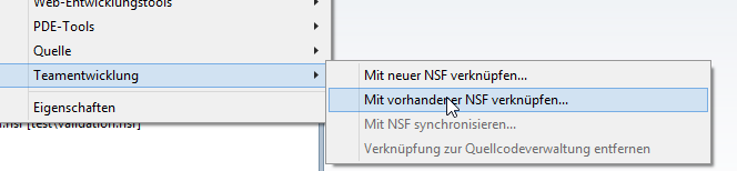 ODP mit NSF verknüpfen